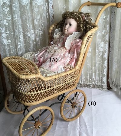 Victorian Doll and Carriage